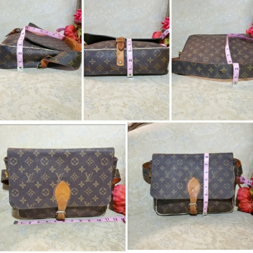 Louis Vuitton Brown Monogram Canvas Satchel with Gold Chain - Picture 7 of 8